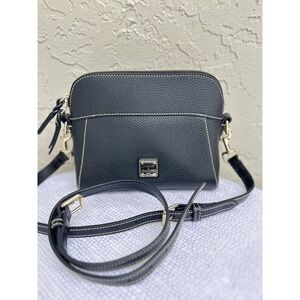 Dooney & Bourke Cameron Crossbody Black Pebbled Leather Bag R1075 BB